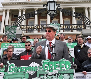 Mass. Construction Unions Engaging in a Corporate Campaign Against Biotech Firm Genzyme