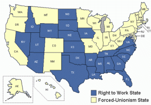 Courtesy of The National Right to Work at http://www.nrtw.org/rtws.htm
